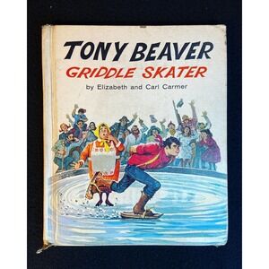 Tony Beaver Griddle Skater HC Ex-Library Book Garrard Publishing Co VTG 1965